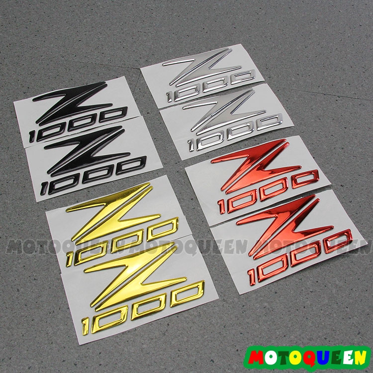 Sticker dán trang trí xe mô tô KAWASAKI Z1000 logo Z1000 3D