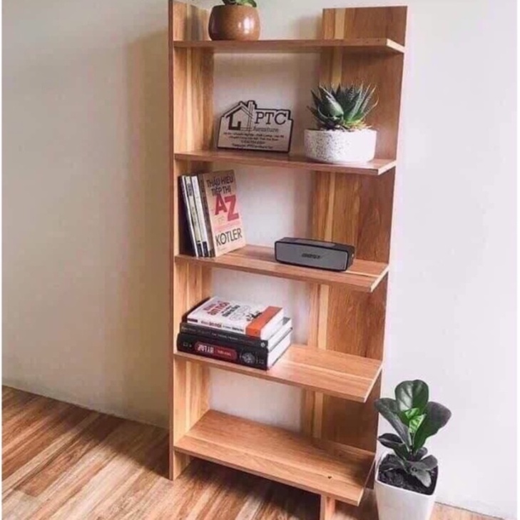 Kệ sách gỗ 5 tầng đa năng bằng gỗ cứng cực đẹp (giá tốt nhất)