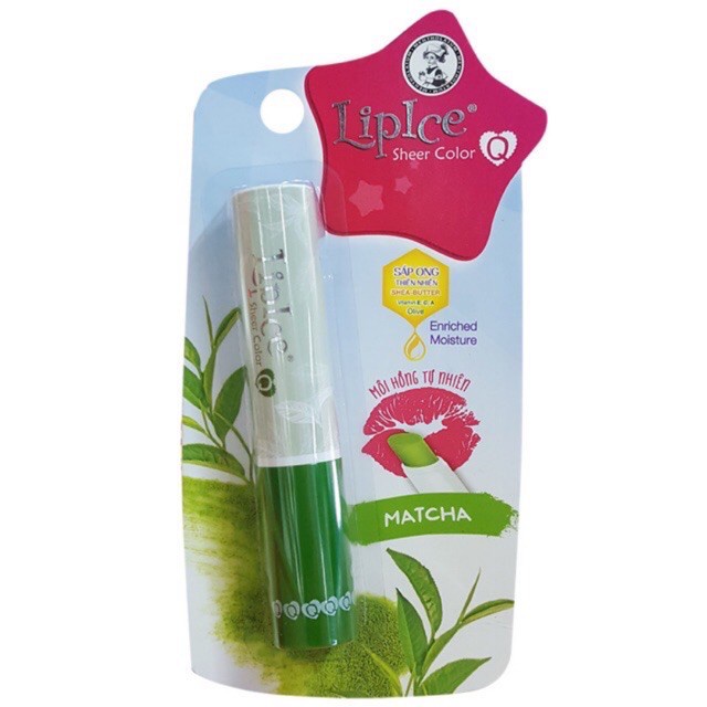 Son dưỡng môi LipIce Sheer Color Q Matcha thỏi 2.4g *