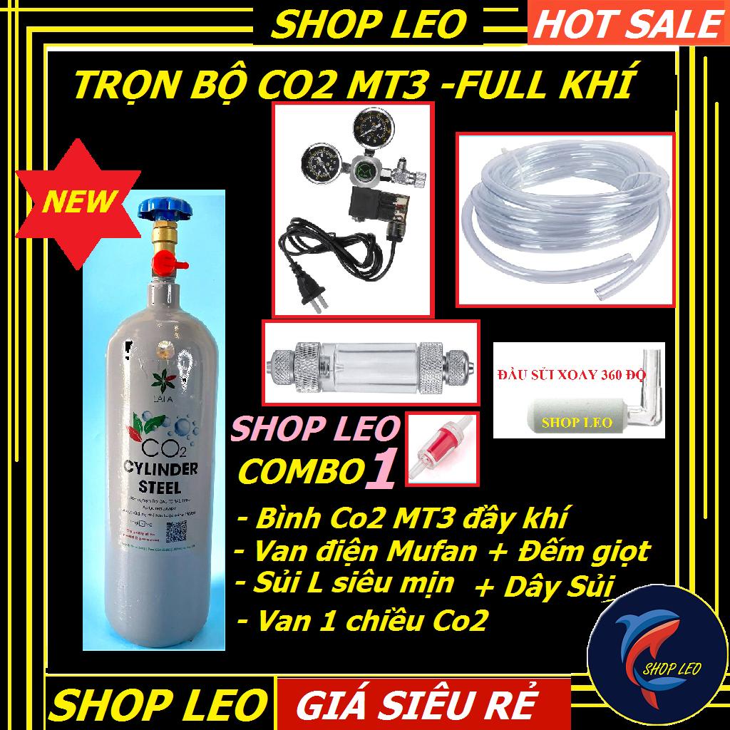 Bình Co2 (3Kg) Full Bộ Van Điện, Van cơ- Trọn bộ bình CO2 MT3 (3kg) - phụ kiện thủy sinh - shopleo