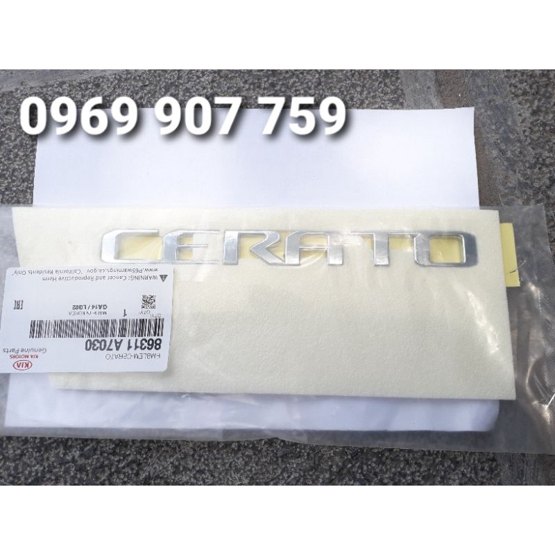 CHỮ CERATO , LOGO CERATO LẮP SAU XE KIA CERATO