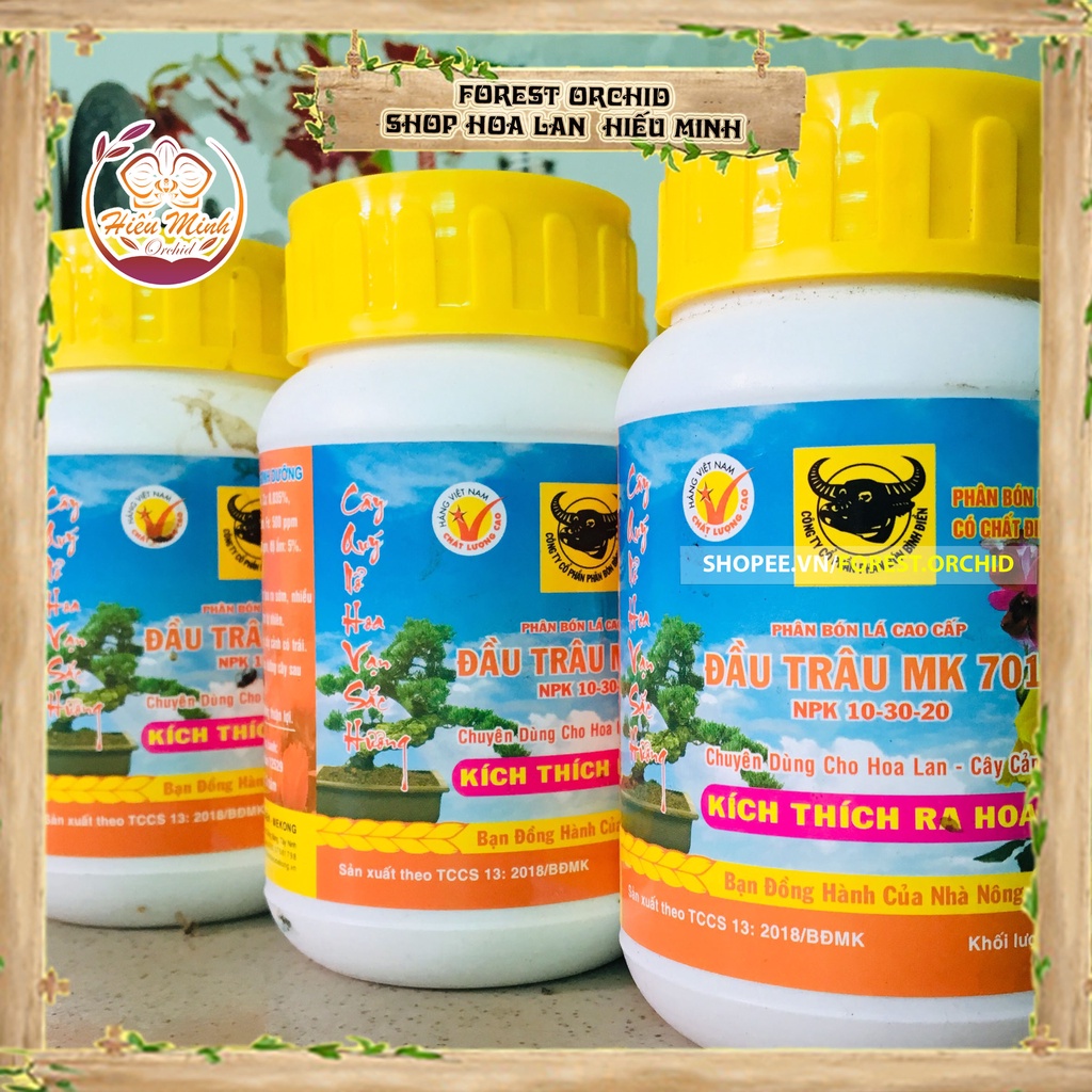 Phân Bón Lá Đầu Trâu NPK 501-701-901 cung cấp dinh dưỡng thiết yếu cho Cây Hoa Lan