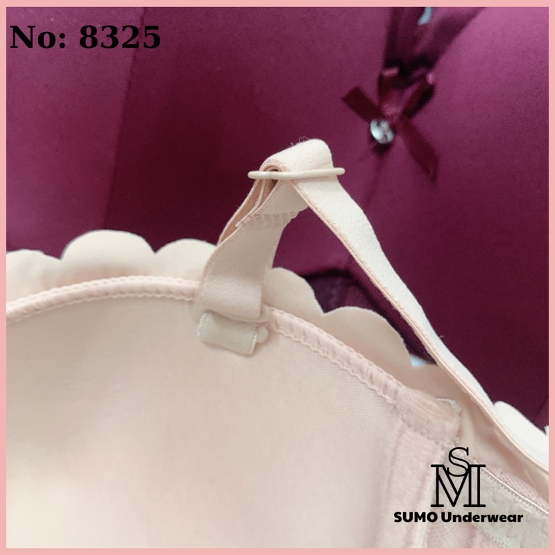 Áo lót nữ quả tròn ngang, mút đệm 1,5cm, có gọng nâng đẩy định hình chống xệ. SUMO -8325