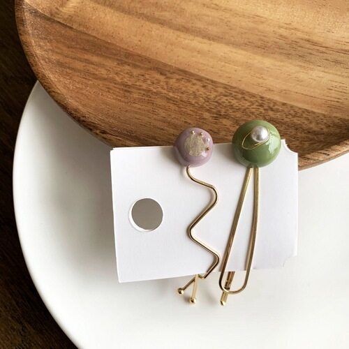 Set 2 Cái Kẹp Tóc Hợp Kim Họa Tiết Không Gian Sang Trọng Độc Lạ Phụ Kiện Tóc Nữ Xu Hướng 2021