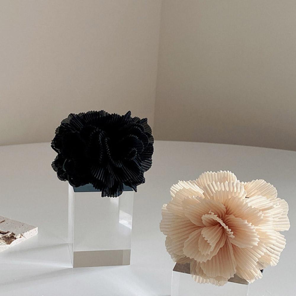 NEEDWAY Hair Clip Elegant Fashion Camellia Yarn Lady Crab Clip