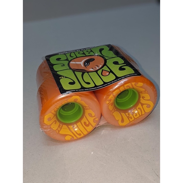 Bộ Bánh Ván Trượt Skateboard Chuyên Nghiệp Mỹ- OJ 60MM SUPER JUICE CITRUS 78A WHEELS (SOFT WHEELS)