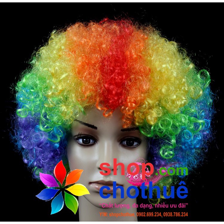 Tóc Xù Chú Hề Nhiều Màu