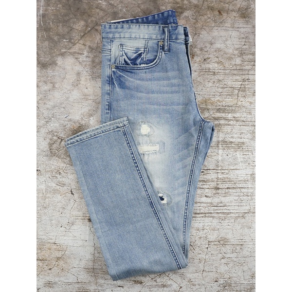 QUẦN JEAN NAM SPAO SLIM STRAIGHT JEANS - SIZE 30