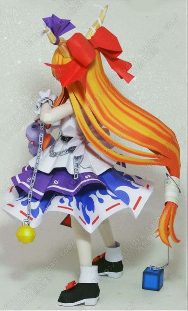 Mô hình giấy anime Touhou Lunatic  Figma Suika Ibuki