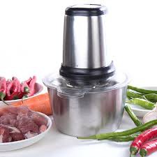 Máy say thịt FOOD PROCESSOR 2 lít. Cối và vỏ bằng inox 304 không gỉ