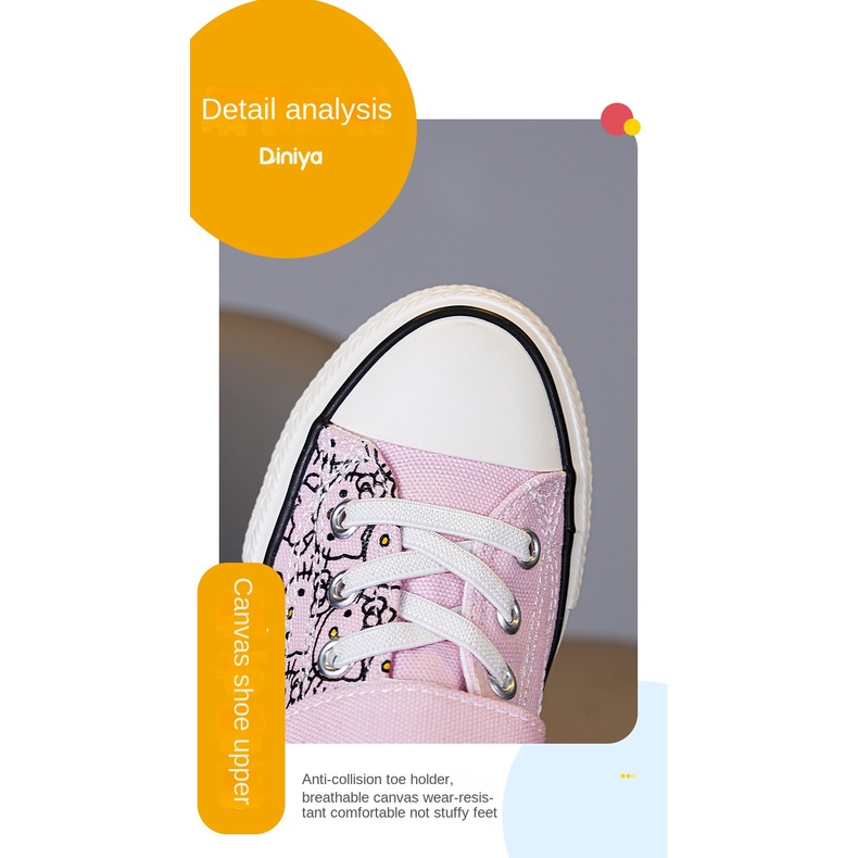 Giày Thể Thao Canvas Phối Lưới Thoáng Khí Thời Trang Mùa Hè Dành Cho Bé Gái 2022