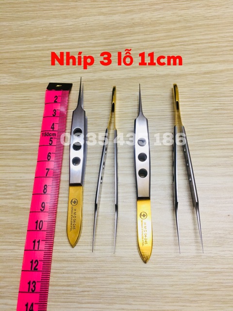 (Hàng về) Nhíp 11cm có mấu-Nhíp 3 lỗ