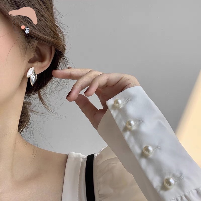 Bông Tai Mạ Bạc 925 Kiểu Dáng Đơn Giản Thời Trang Dành Cho Nữ