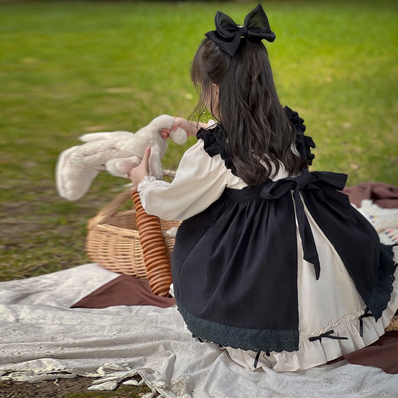 Bộ Đầm Hai Món Phong Cách Công Chúa Châu Âu Cổ Điển Mẫu Mới 2022 Dành Cho Bé Gái