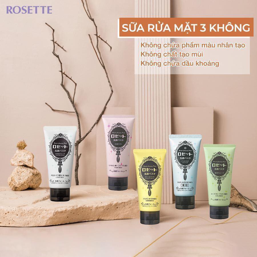 Sữa rửa mặt Rosette Paste Marine Clay Smooth,120g(màu xanh lá)