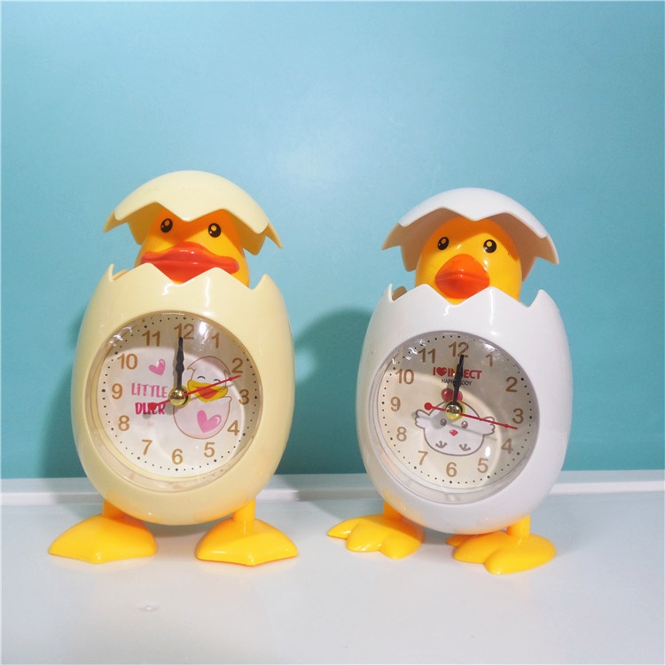 Đồng Hồ Báo Thức Hình Vỏ Trứng Vịt Hoạt Hình Sáng Tạo Dành Cho Học Sinh Phòng Ngủ Trẻ Em