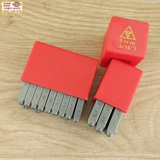 Bộ Đục Chữ Và Số 5mm - Xuôi