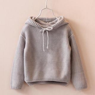 Áo Sweater Chui Đầu Tay Dài Có Mũ Trùm Thời Trang Xuân Thu Dễ Thương Cho Bé