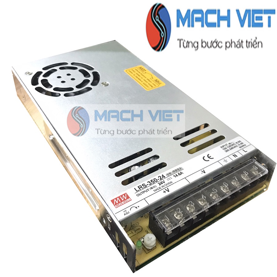 Nguồn 24V sản xuất theo chuẩn của Meanwell LRS