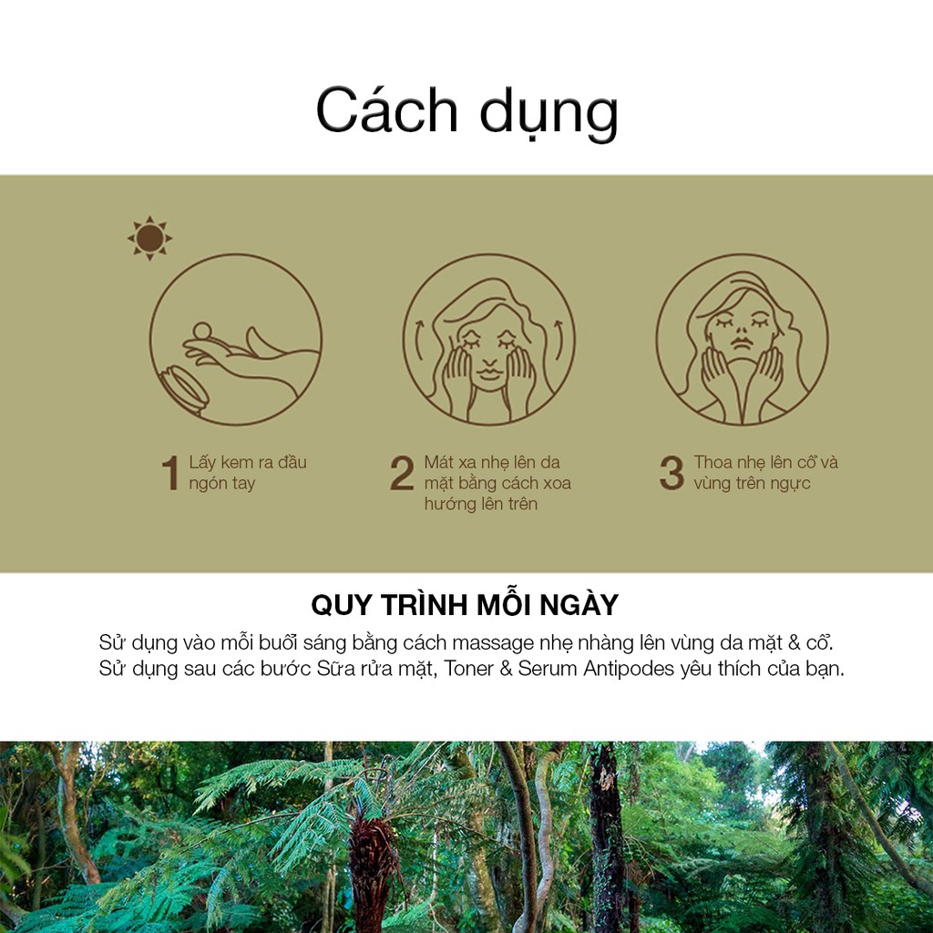 Kem Dưỡng Ẩm Ban Ngày Antipodes Vanilla Pod Hydrating Day Cream 60ml