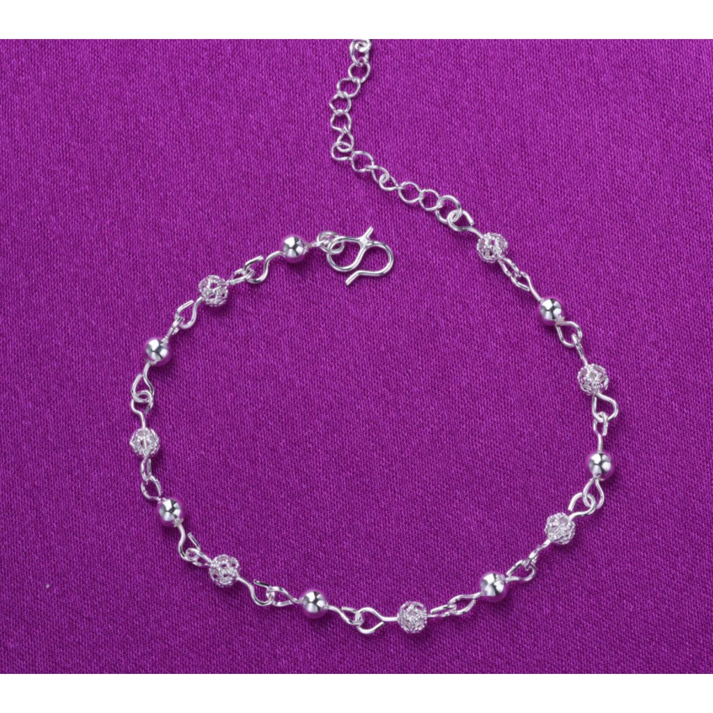 [HOT TREND] VÒNG TAY DÂY XÍCH MÀU BẠC THÁI CHUỖI HẠT NGỌC CHUẨN XI SÁNG LONG LANH | BigBuy360 - bigbuy360.vn