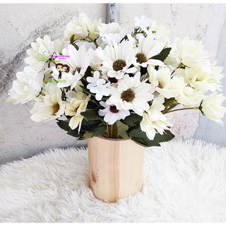 Hoa vải cúc cao cấp trang trí bình hoa và bàn Gallery 006