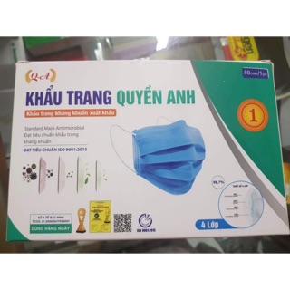Khẩu trang Quyền Anh 4 lớp kháng khuẩn