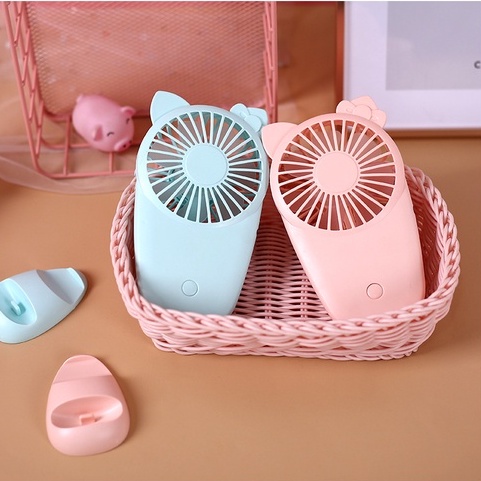 Quạt mini cầm tay tích điện quạt tích điện du lịch Hello Kitty để bàn giá rẻ Maxshop Độc