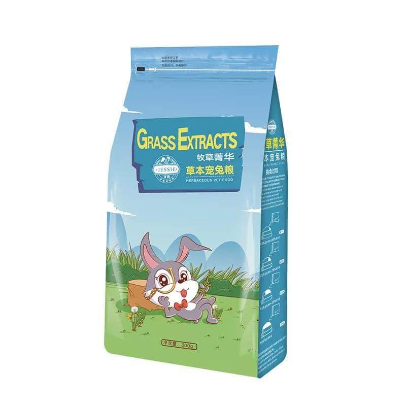 Cỏ nén Grass Ectracts hãng Jessie 800gr dành cho thỏ