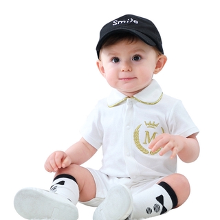 Áo liền quần tay ngắn cho trẻ sơ sinh