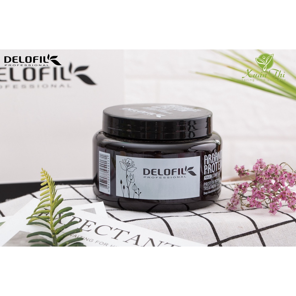 Hấp tóc,ủ tóc DELOFIL Phục hồi phục hồi chuyên sâu cho mái tóc xơ rối, khô, gãy rụng, dạng hũ 500ml