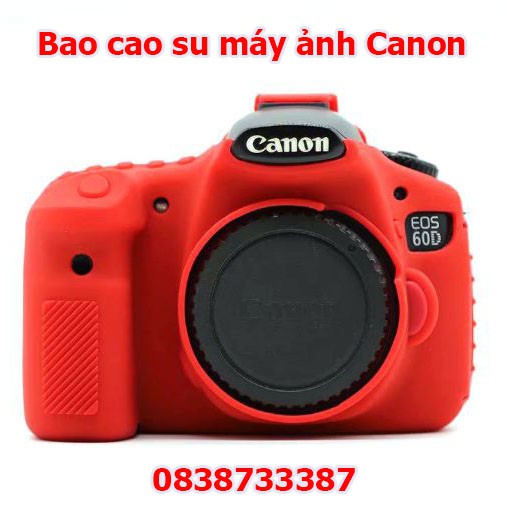 Bao cao su cho máy ảnh Canon 60D/70D, 600D, 700D, 750d - Màu đen