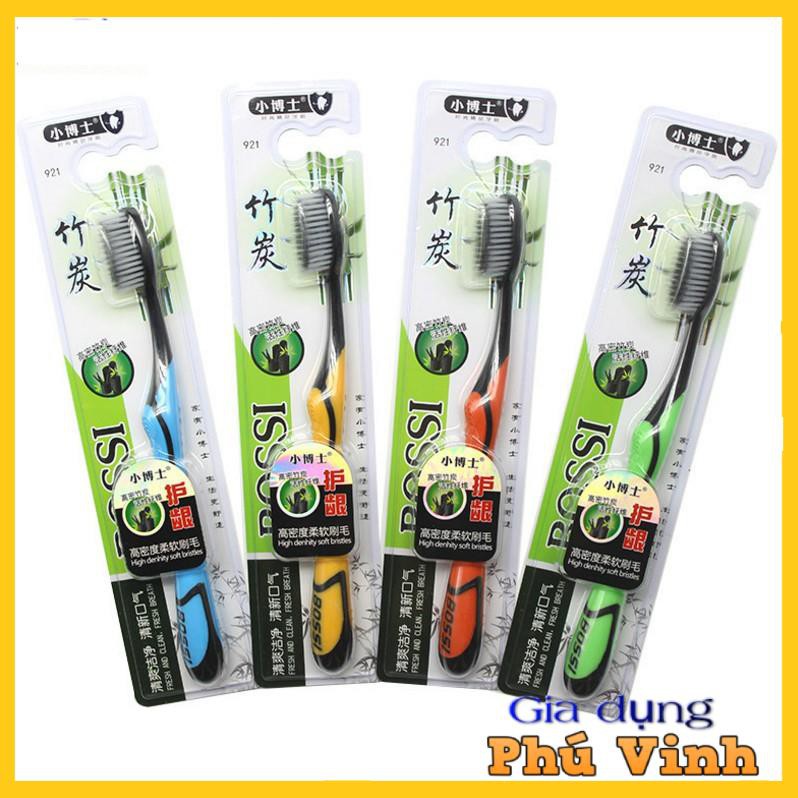 Bàn Chải Đánh Răng Bossi 921 - Bàn Chải Than Tre Than Hoạt Tính Siêu Sỉ