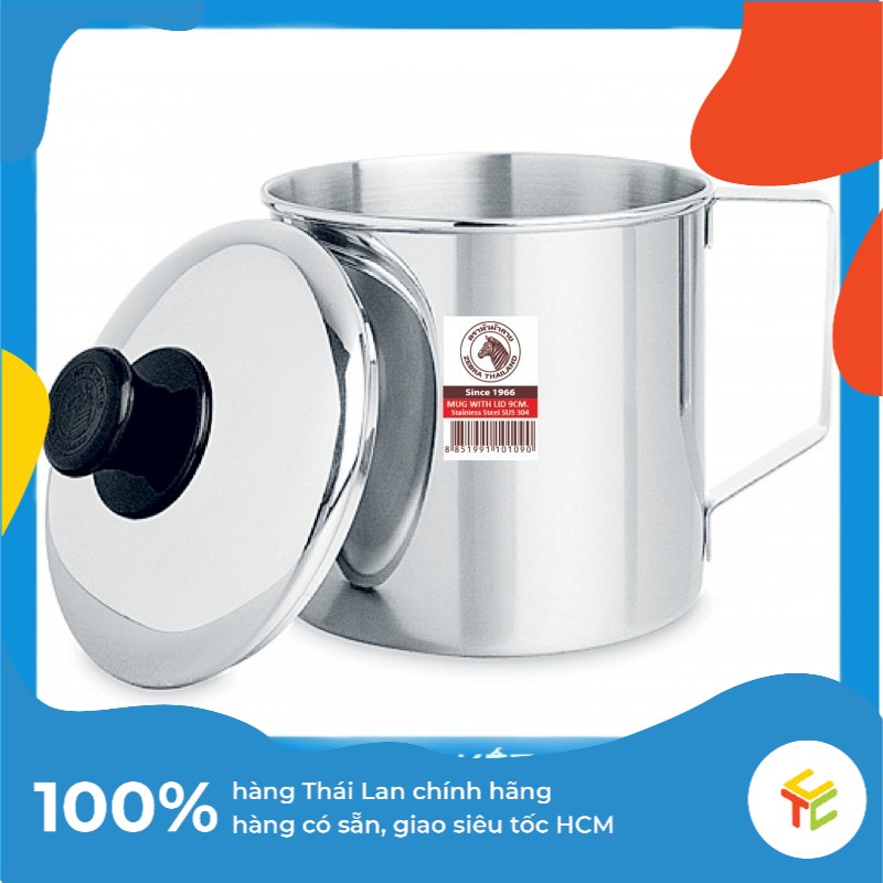 Ca nước inox có nắp Zebra nhập khẩu chính hãng từ Thái Lan - Đủ kích thước từ 0.5L đến 2L