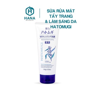 Sữa rửa mặt tẩy trang, dưỡng ẩm & làm sáng da hatomugi nhật bản