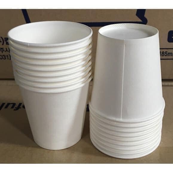 Set 50 cốc, ly giấy chịu nhiệt dùng 1 lần an toàn sức khỏe thân thiện môi trường