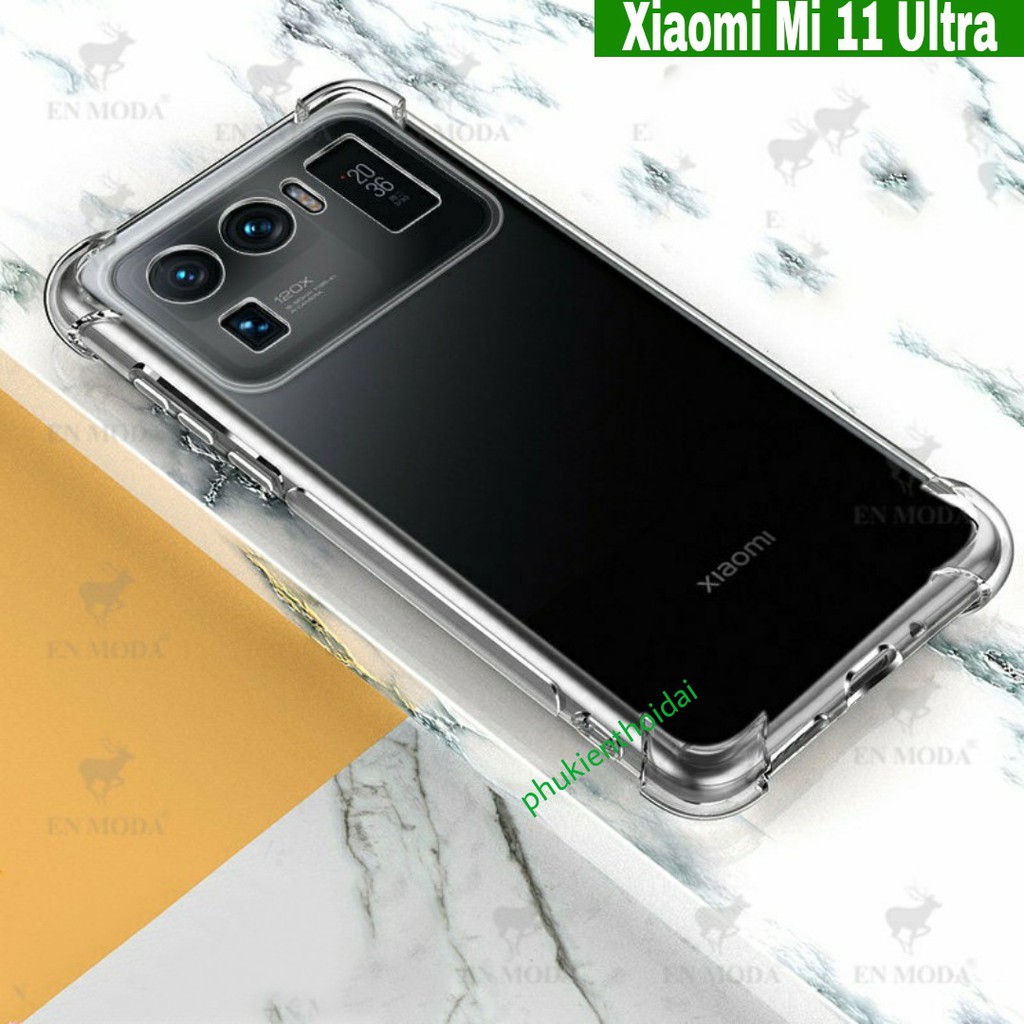Ốp lưng Mi 11 Ultra DẺO TRONG SUỐT LỒI 4 GÓC HẠN CHẾ Ố VÀNG CAO CẤP