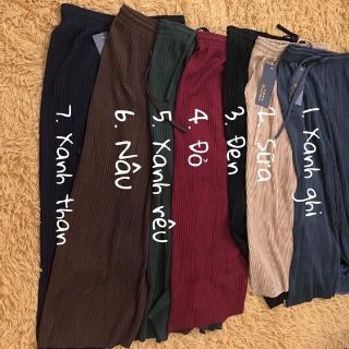 Quần Ống Rộng Xếp Ly