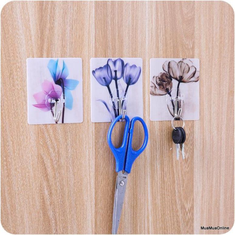 [Sẵn Hàng Giao Ngay] COMBO 10 Móc dán tường chịu lực 3D