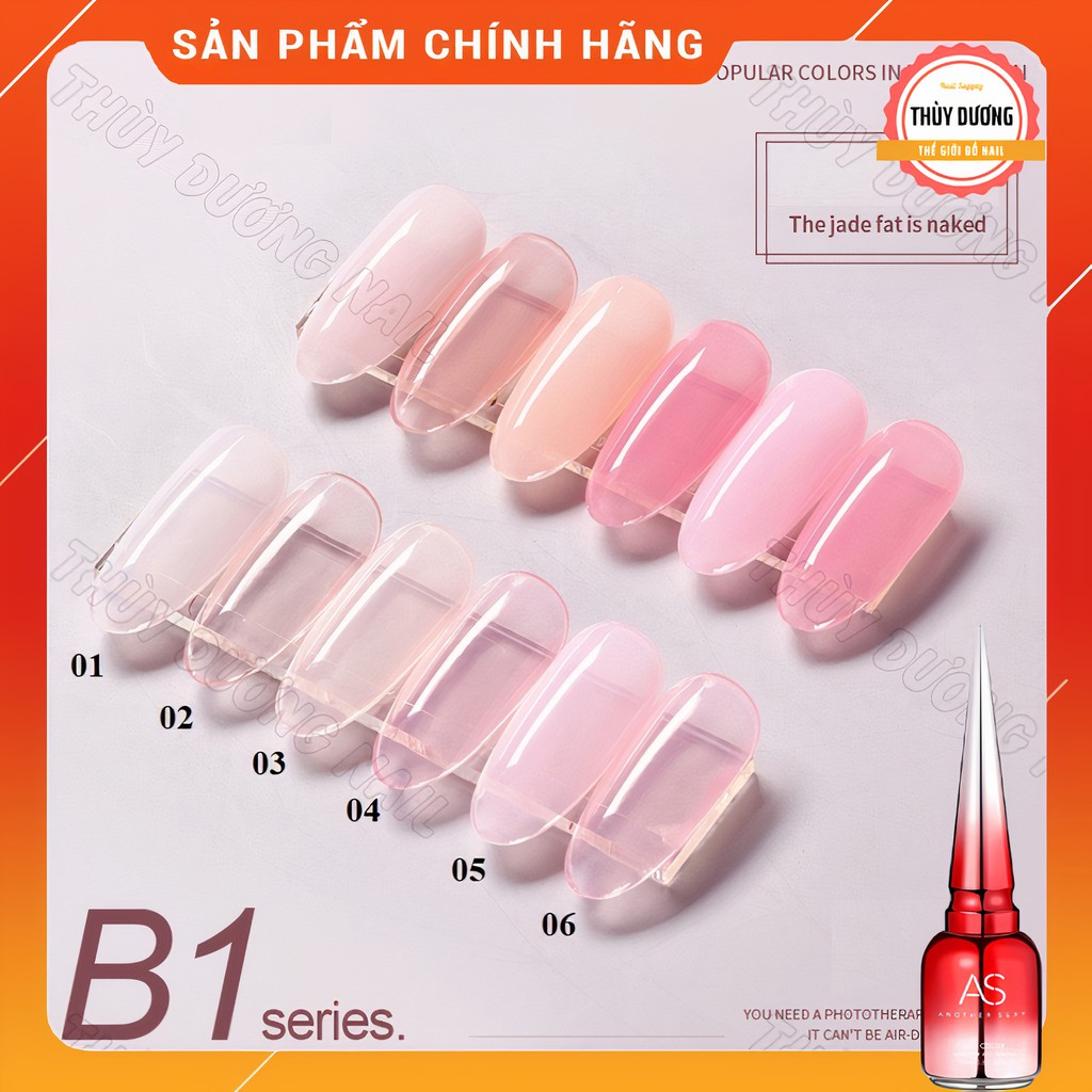 Sơn gel AS chính hãng chai đỏ mã B1 (sơn thạch) 15ml