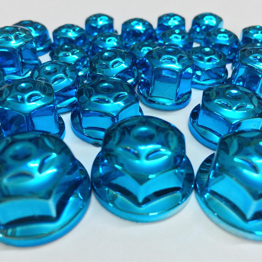 Bộ chụp ốc  gắn xe máy , xe điện , xe đạp  các loại - màu xanh ngọc