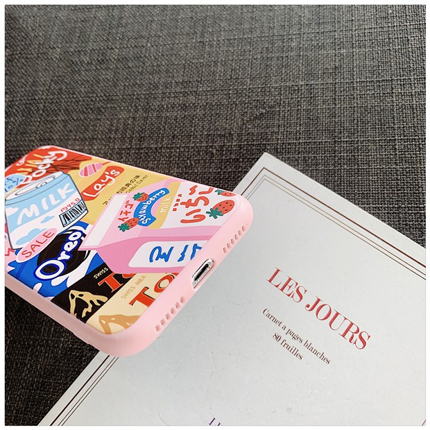 Ốp dẻo silicon Milk Tea dành cho iphone 6 6s plus 7 8 plus x xr xs max 11 pro max (a47)