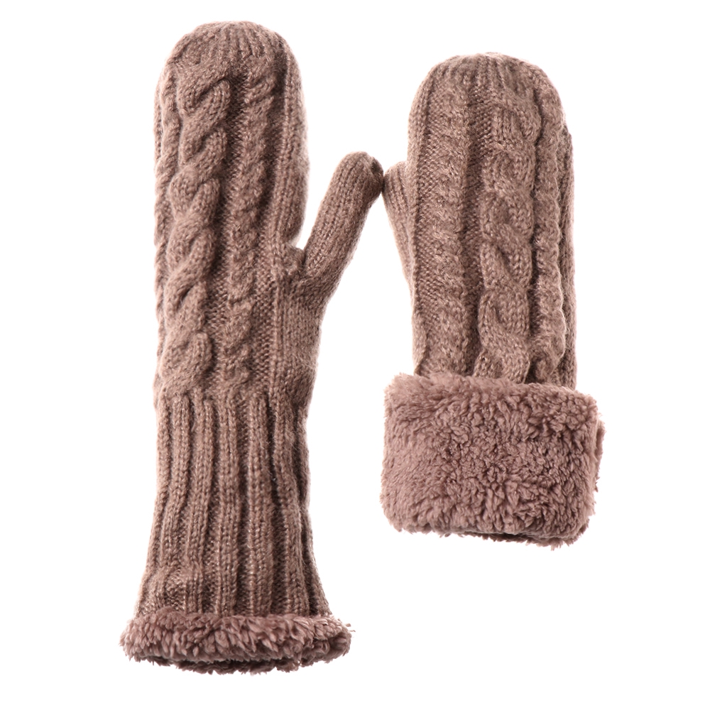 Găng tay đan len dày giữ ấm mùa đông dành cho nữ