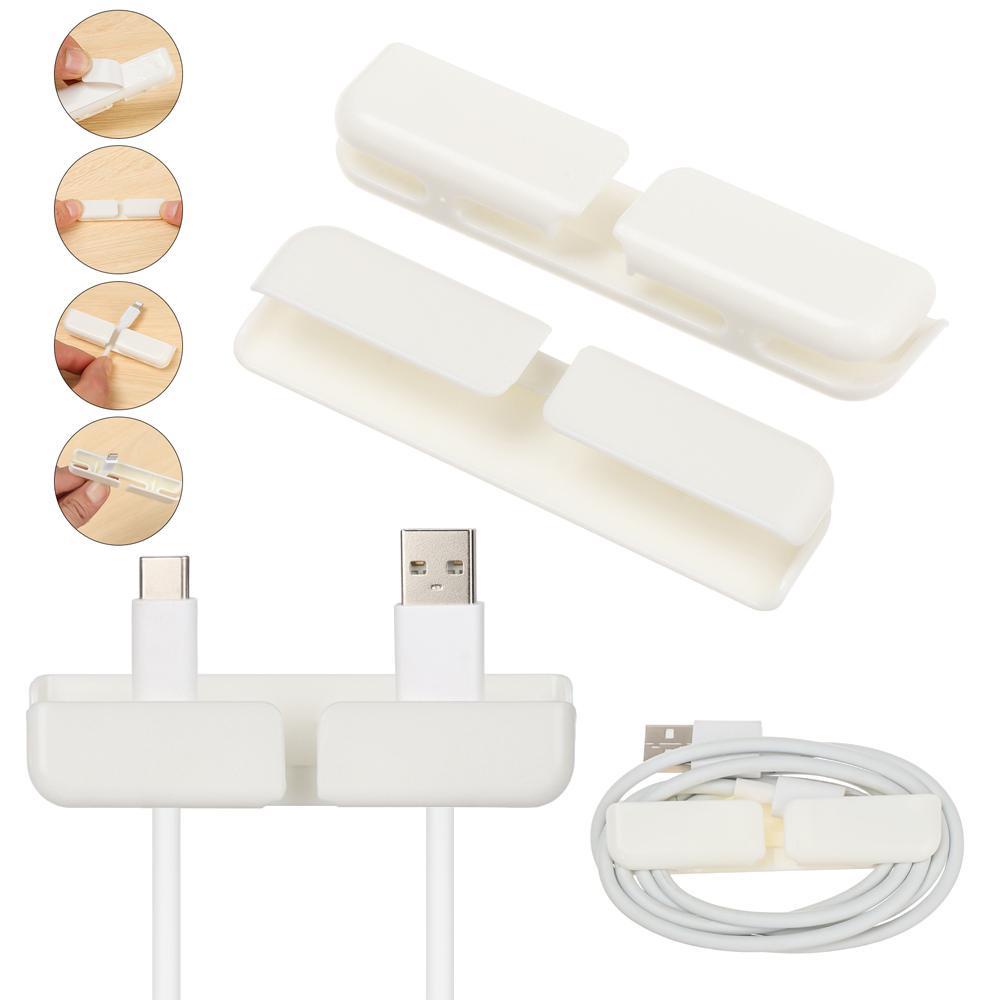 Bộ 3 Kẹp Cố Định Dây Cáp USB Tự Dính Tiện Dụng