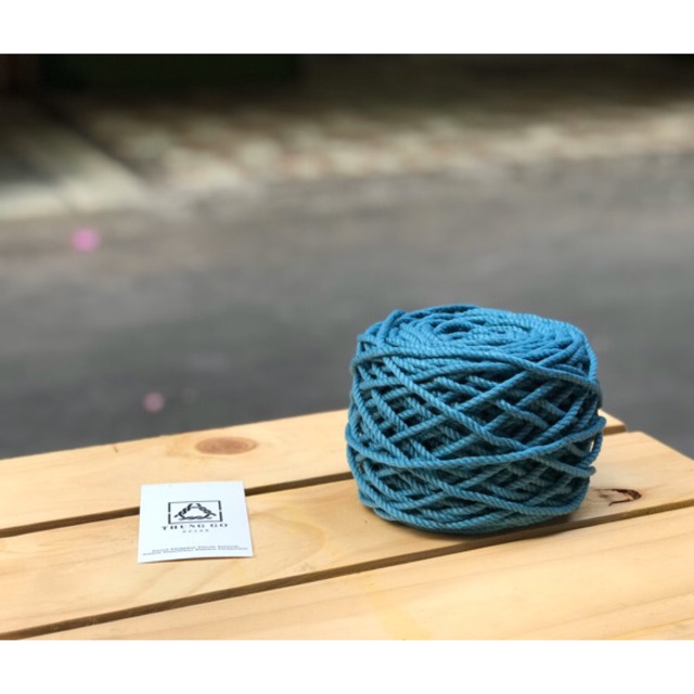 1kg dây thừng Macramé màu Xanh deep ocean