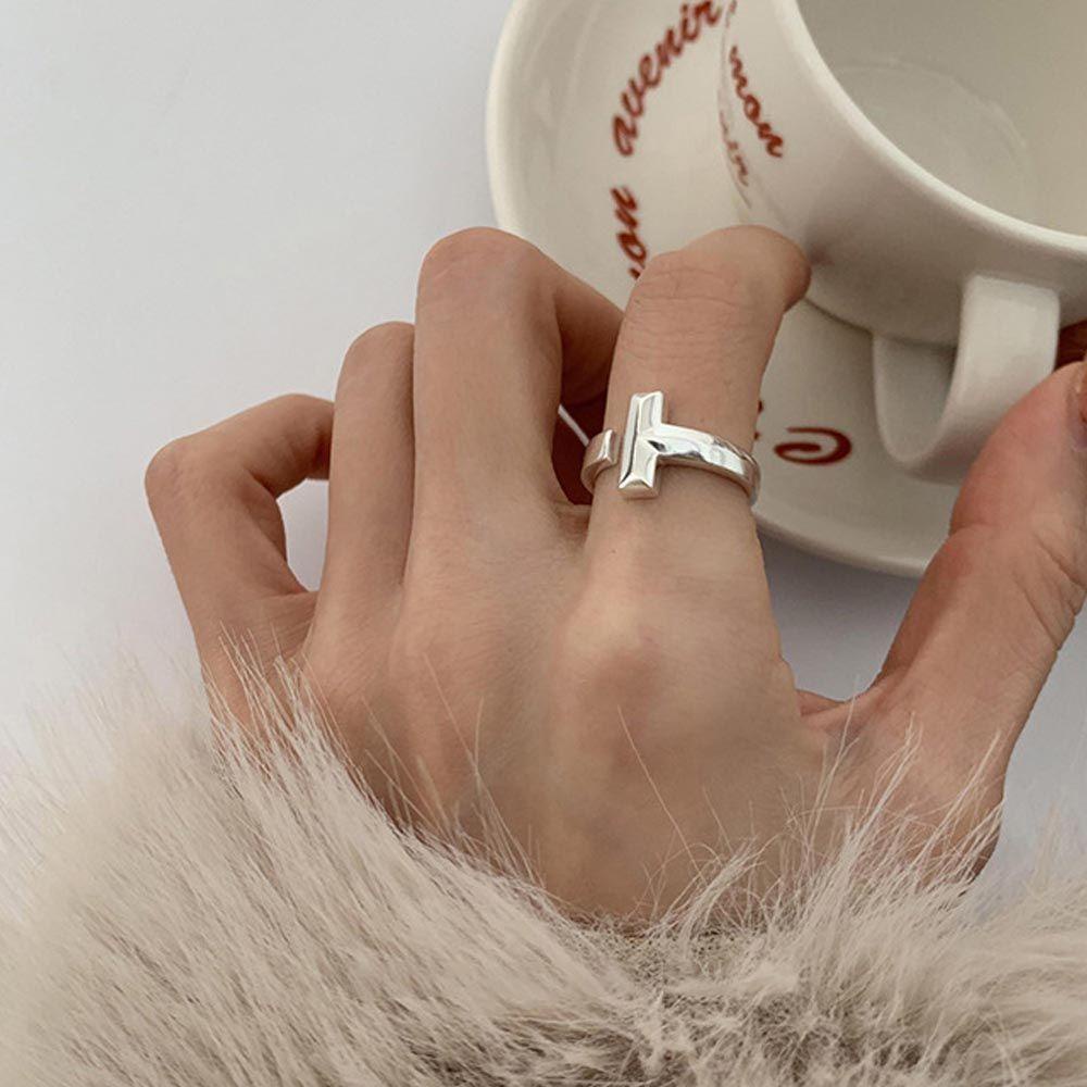 Nhẫn Hở VANES1 Họa Tiết Hình Học / Trái Tim Phong Cách Vintage Thanh Lịch Cho Nữ