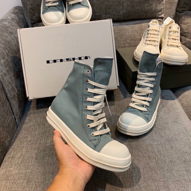 LV-NEW ⚡ XIÊU SALE- Giầy rickowen xanh cổ cao hàng độc 1:1 ( full box + free ship ) CKV ✔️ : : : 🔥 XIÊU RẺ ☯ $ ^ " ^ ¹ : | BigBuy360 - bigbuy360.vn