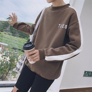 Áo sweater tay phối siêu cute