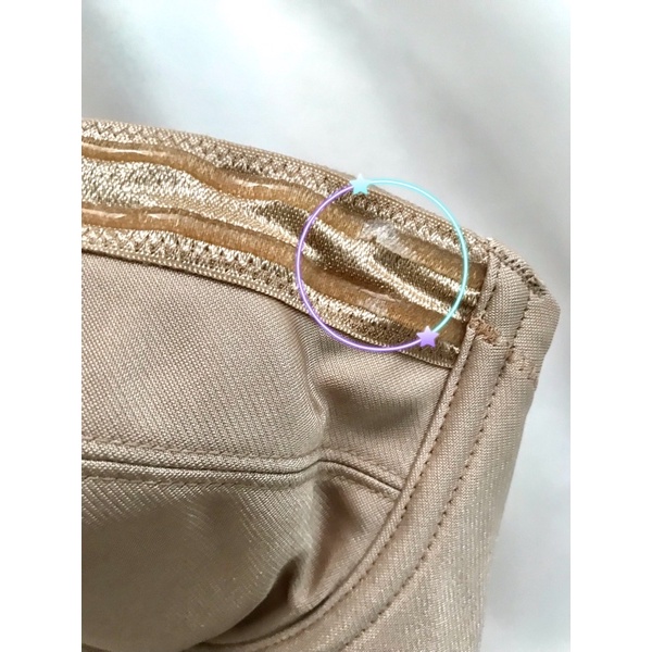 Áo corset cúp ngực nâu 2hand