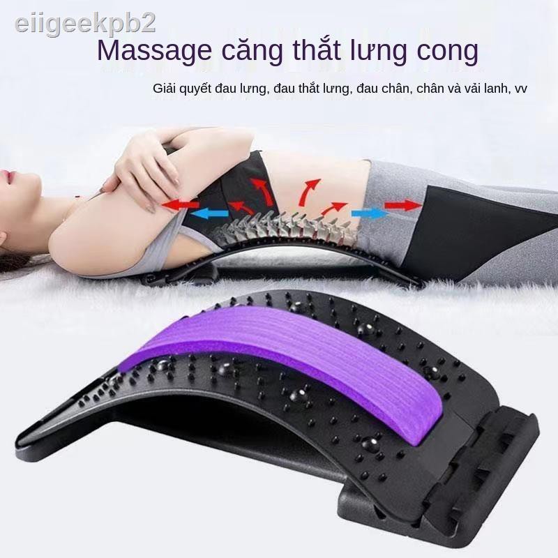 eiigeekpb2Thiết bị kéo thoát vị đĩa đệm thắt lưng Máy giãn Cong Ghế Cột sống Làm dịu Vật lý trị liệu mát